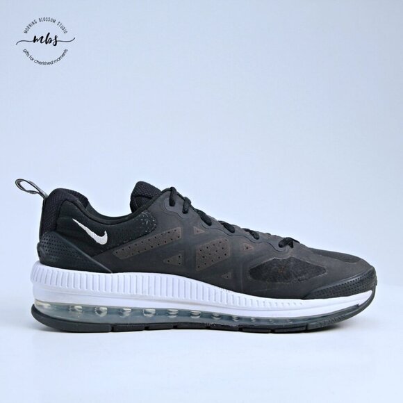 Nike‎ Air Max Genome Running Shoes Black White Men 12 main image 13
